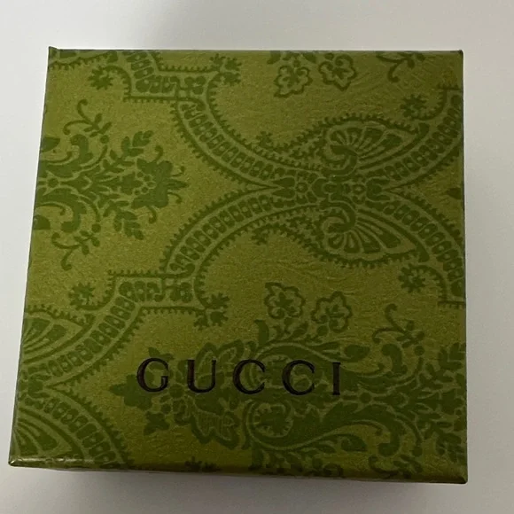 Gucci Black Silver Floral Motif Ring - Picture 7 of 7